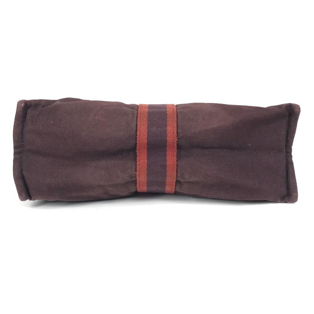 Hermes Fourre Tout Bag Pouch Bag Clutch Bag Cotton Wine-red