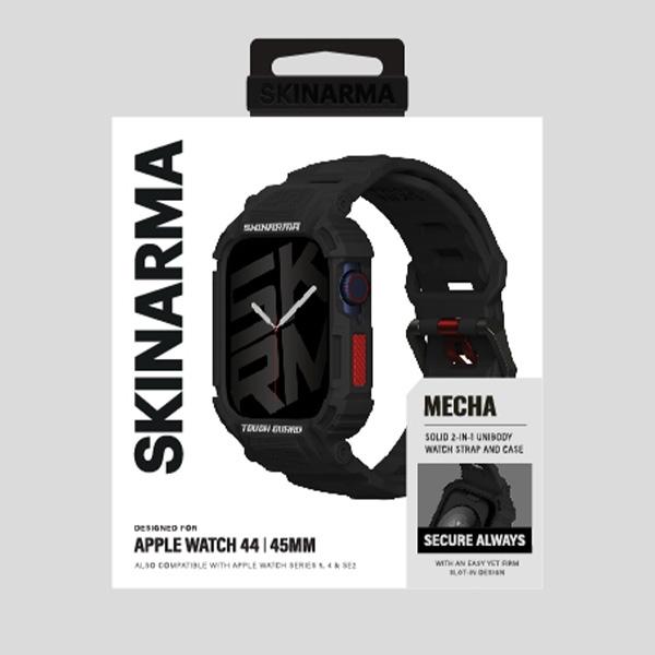 Hülle für Apple Watch 45mm Skinarma Mecha Schwarz