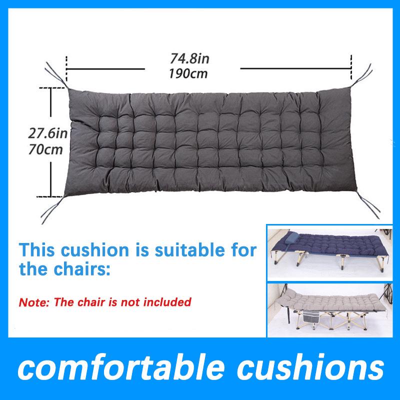 Extended Thick Folding Reclining Chair Cushion for Lunch Breaks - Perfect for Beds, Lazy Chairs, and Rattan Chairs