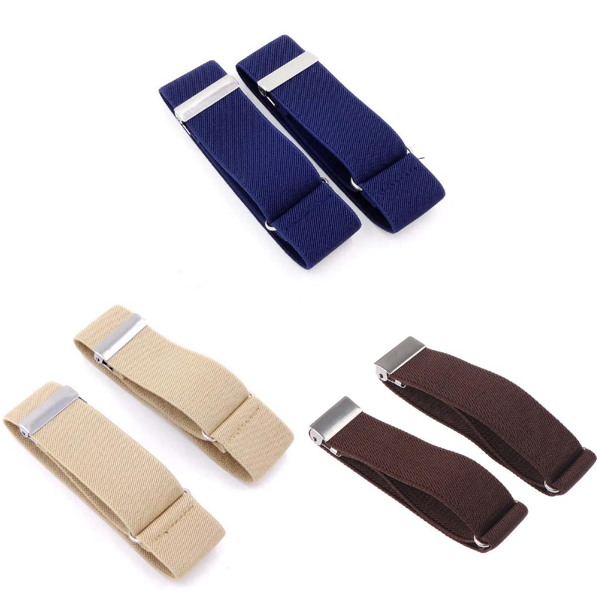

3Pairs Non-slip Elasticated Cuff Holder Hold Up Business Arm Band Fashion Sleeve Garter Strap Groom Style C