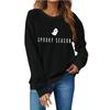 Women's Fashion Casual Print Casual Long Sleeve Round Neck Sweatshirt Top