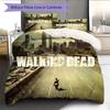 Povlečení s motivem The Walking Dead Domácí dekorace Narozeninový dárek (1 * povlak na peřinu + 2 * povlak na polštář, bez jádra)