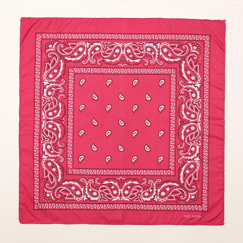 Fashion Bohemian Print Bandana Hair Bands for Women Turban Headband Square Scarf Handkerchief Hair Accessories Bonnet Hijab
