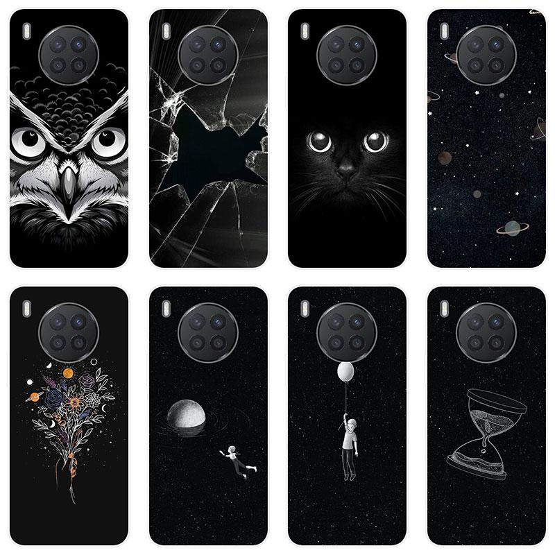 N NEWTOP Cover Per Huawei Honor 50 5G - Custodia In TPU Morbida E Sottile - Nero