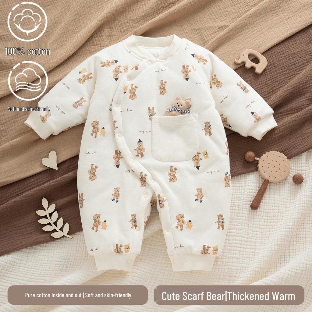 Newborn Winter Festive Padded Romper - A-Class Cotton Outerwear