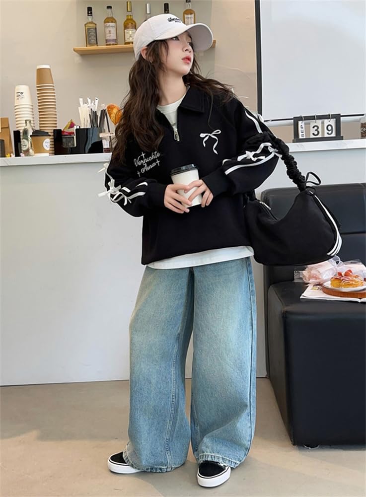 Set de haine pentru copii Set de top și de jos pentru fete Set 2 piese Elevii din școala elementară Set de tricouri pentru sport în aer liber Fete 120 130 140