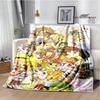 Digimon Cartoon Printed Blanket Flannel Warm Blankets Soft and Comfortable Blanket Bed Linings Cubre Cama Birthday Gift