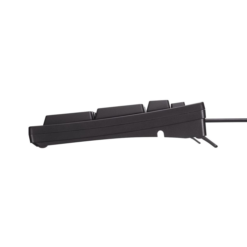 Sanwa Supply Kompakte Tastatur mit USB-Hub Schwarz mit Ziffernblock (SKB-KG2UH2BK)