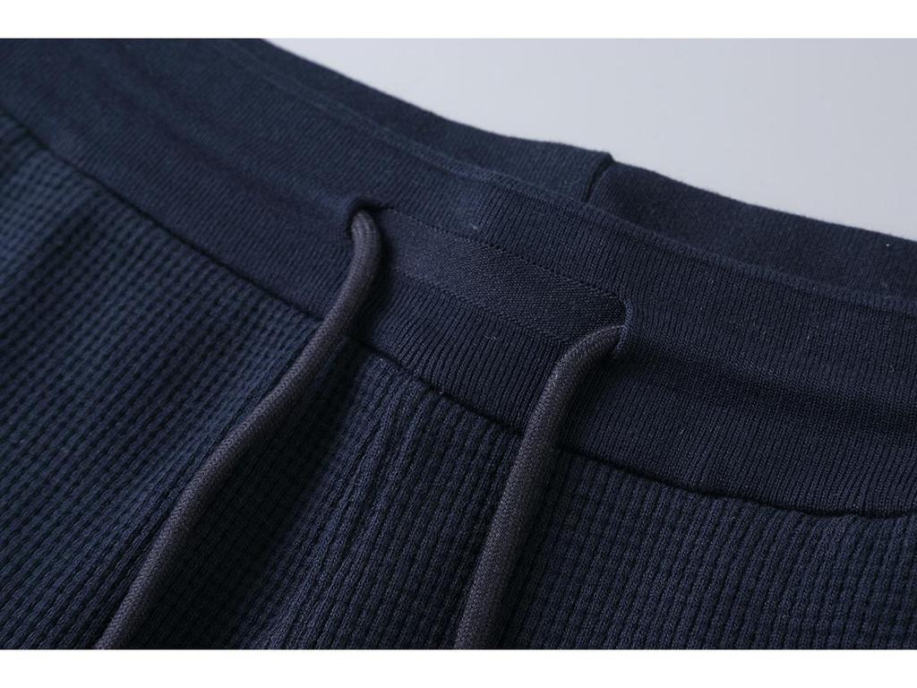TB JL Four-Bar Waffle Sweatpants: Trendy European & American Loose Casual Trousers for Men & Women, Perfect for Autumn & Winter.