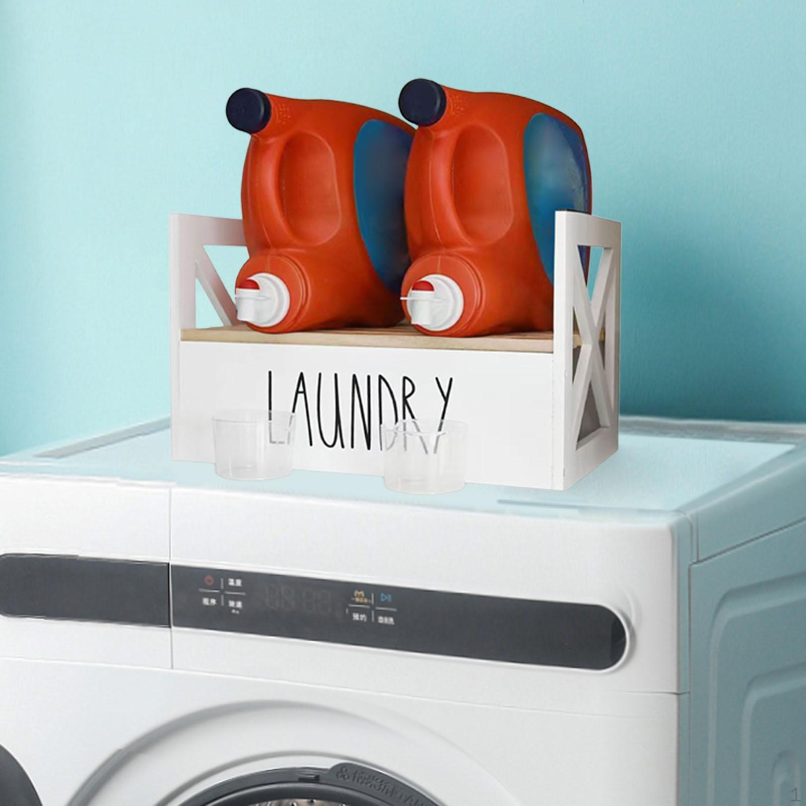 

Органайзер для жидкого мыла для стирки Профессиональный портативный нескользящий деревянный дом белый