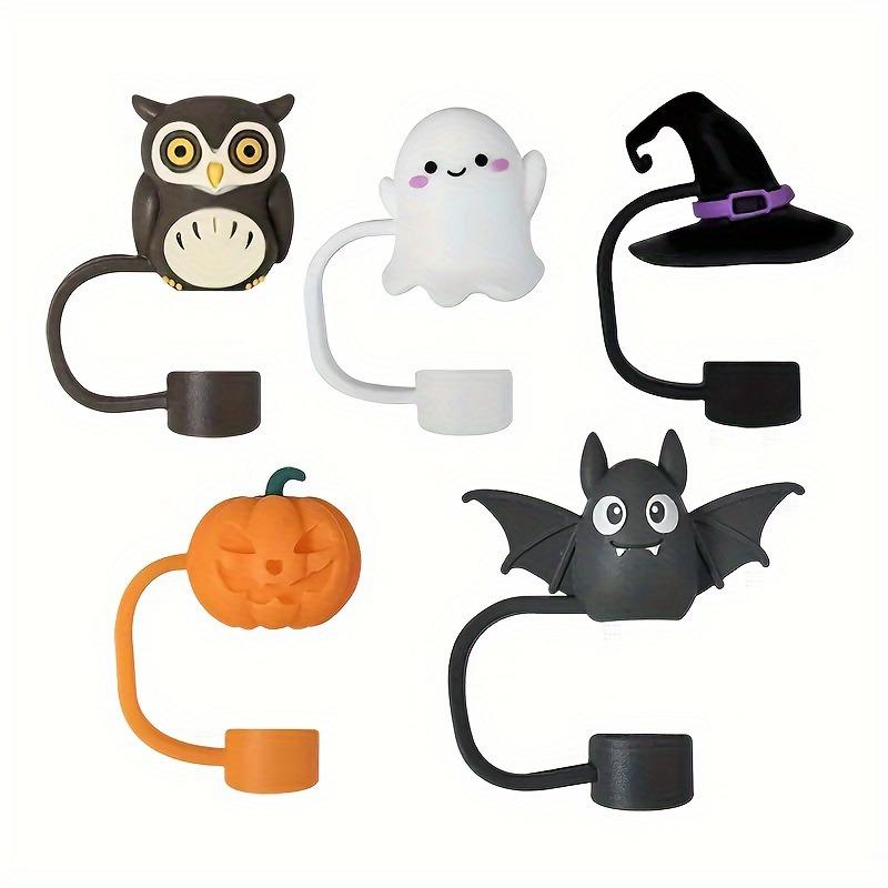 

Соломенная декоративная крышка от пыли на Хэллоуин из пищевого силикона 10 мм, пылезащитная заглушка от пыли в форме мультфильма из соломы