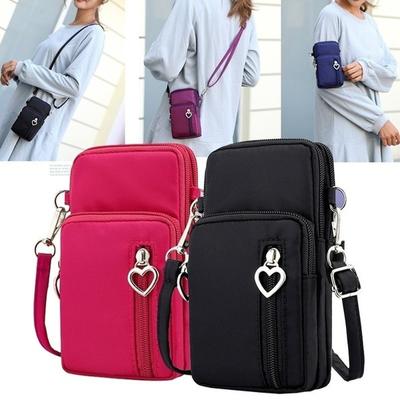 Women Fashion Sports Square Bag Mini Cellphone Pouch Crossbody Shoulder Bags Running Bag