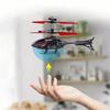 Rc Aircraft Remote Control Helicopter 2 Channel Gesture Control Suspension Helicopter Aircraft Model Toy with Light Toy for Boys