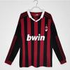 Long Sleeve Retro Football Jersey Men Classic Club National Team Style Sports Training Wear