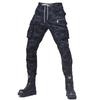 Nouveau + pantalon d'équitation de moto hommes + quatre pantalons décontractés rétro banlieue moto multi-sac pantalon Cargo