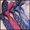 [White Fang] Casual Tie Collection Polyester Stylish Men's NC132 (Red)