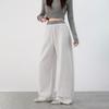 Women's High Waist Wide Leg Pants Loose Fit Sweatpants Drape Commuter Style Banana Trousers Spring Casual Bottoms
