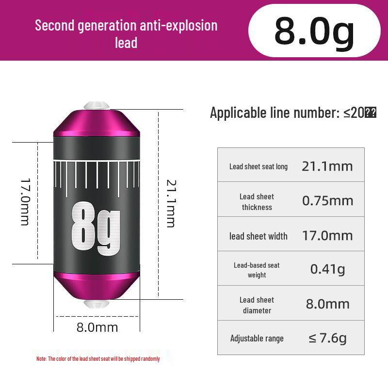 Anti-Explosion Double Core Lead Sinkers for Fishing - Big Fish Competition Gear Accessories