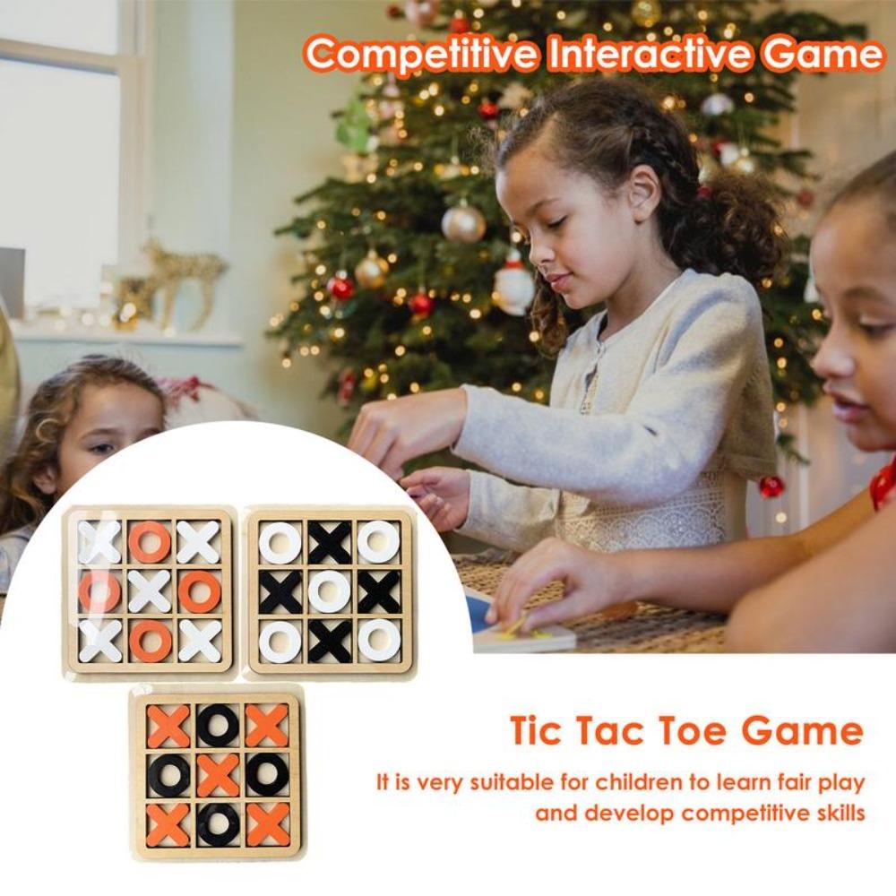 Family Party Table Game XO Chess Game Tic Tac Toe Game Puzzle Table Game Interest Chess Board Game