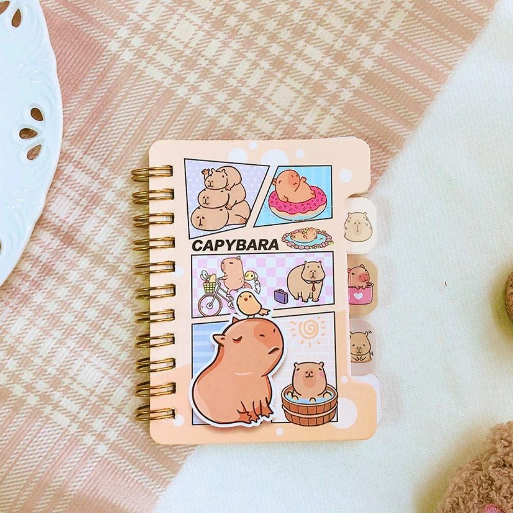 1pc Cartoon Mini Planner Notebook Capybara Student Stationery Cute Diary Notepad