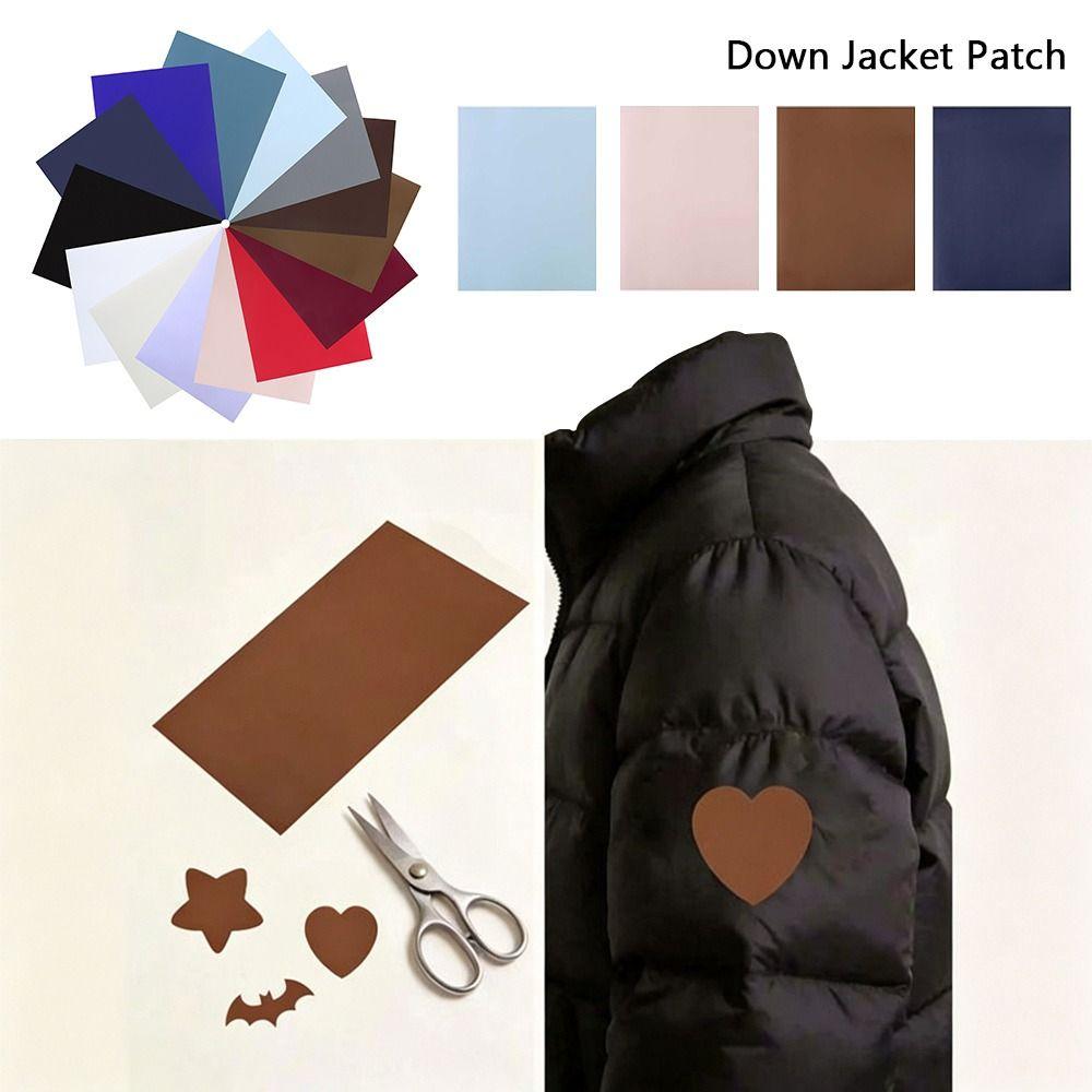 15x20cm Down Jacket Patch Glossy Seamless Self-Adhesive Patch Thermoadhesive Embroidered Accessories Nylon Repair Patch Clothing