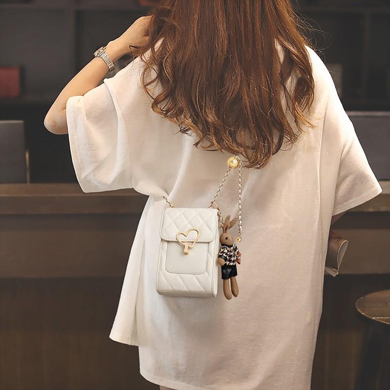 Mobile Phone Bag Women's Bag Crossbody Bag Leather Deluxe Spring/summer Small Bag Chain Bag
