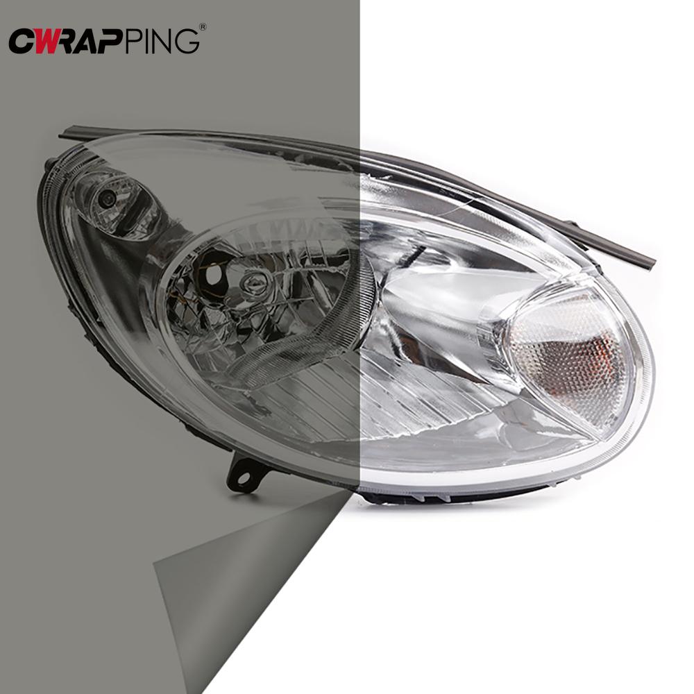 30x60cm Glossy Light Black PVC Tint Headlight Taillight Wrap Cover Films Stickers Headlight Tailing Moulding for Car Accessories