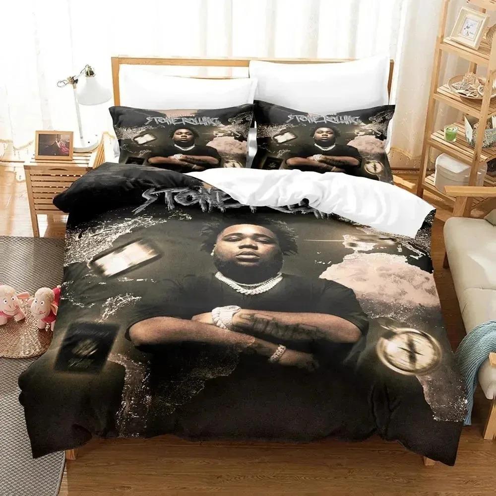 3D Print Rapper Rod Wave Bedding Collection Duvet Cover Bed Collection Quilt Cover Pillowcase Comforter King Queen Size Boys Adult Bedding Collection