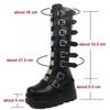 Gothic Boots for Women Fashion Platform Knee High Booties Punk Style Women's Boots 2026 New Halloween Cosplay Women Boots Botas