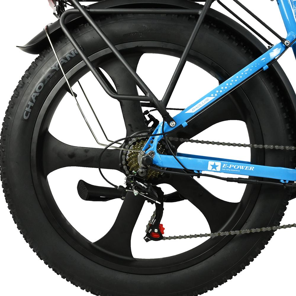 BAOLUJIE DP-2620 Integrated Wheel Adult E-Mountain Bike  500W Motor 48V13AH Battery 26 Inch Fat Tires Off-Road Electric All-Terrain Electric Bicycle