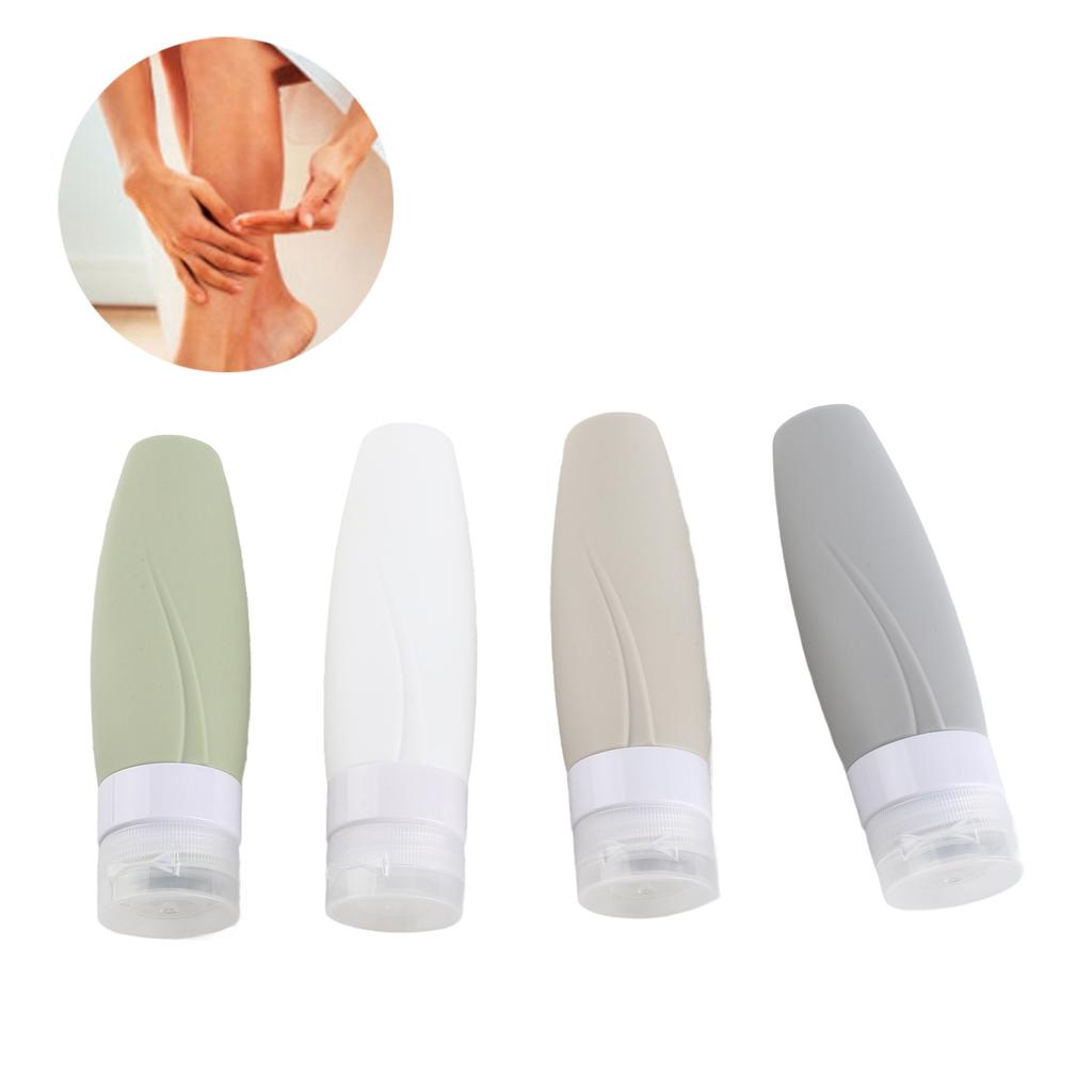 Empty Dispenser Bottle Silicone Refillable Container Shampoo Body Wash Travel Bottle90ml