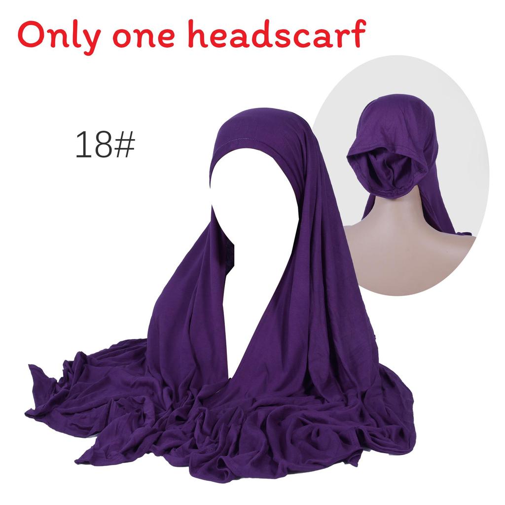 

Womens Cotton Headscarf With Moisturewicking Material For Daily Use Purple