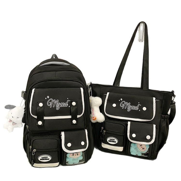School bag high value high school student Korean ins sweet sister two-piece back