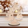 Cartoon Xmas Tree Ornaments Wooden Merry Christmas Decor  Party Favors