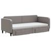 VidaXL Daybed with Trundle and Drawers Taupe 80x200 Cm Fabric 3196868