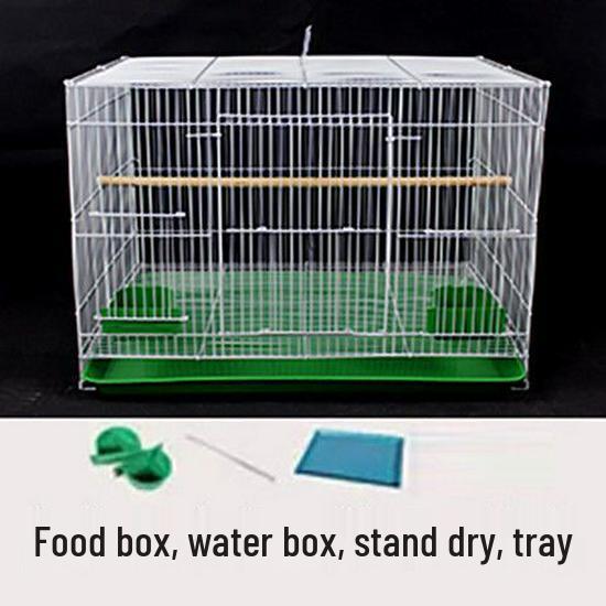 Large Metal Cage for Cockatiels, Myna, Finches, and Tiger Skin Birds