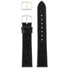 CREPHA Watch Strap, 18mm, Calfskin Leather, Antibacterial and Odor-Resistant, Black, Buckle, Tool Included, Size 8-18