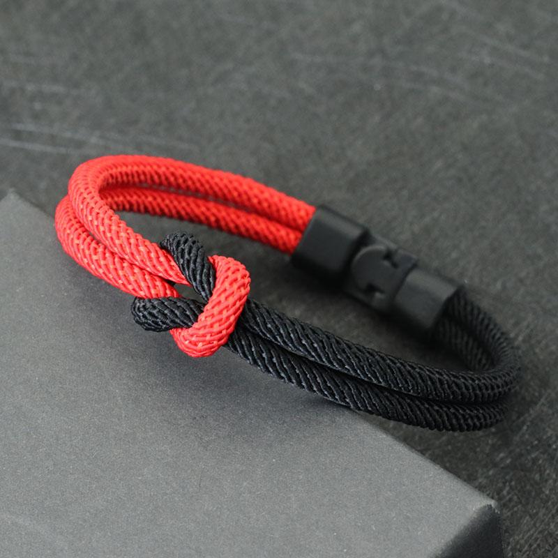 Nový románový pánský náramek provazový dvouvrstvý barevný náramek pirátský náramek doplňky Homme Erkek Bileklik Braslet Rouge Boyfriend Gift