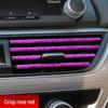 U-Shaped Decorative Car Air Vent Clip: Electroplated Bright Strip for Creative Interior Modification