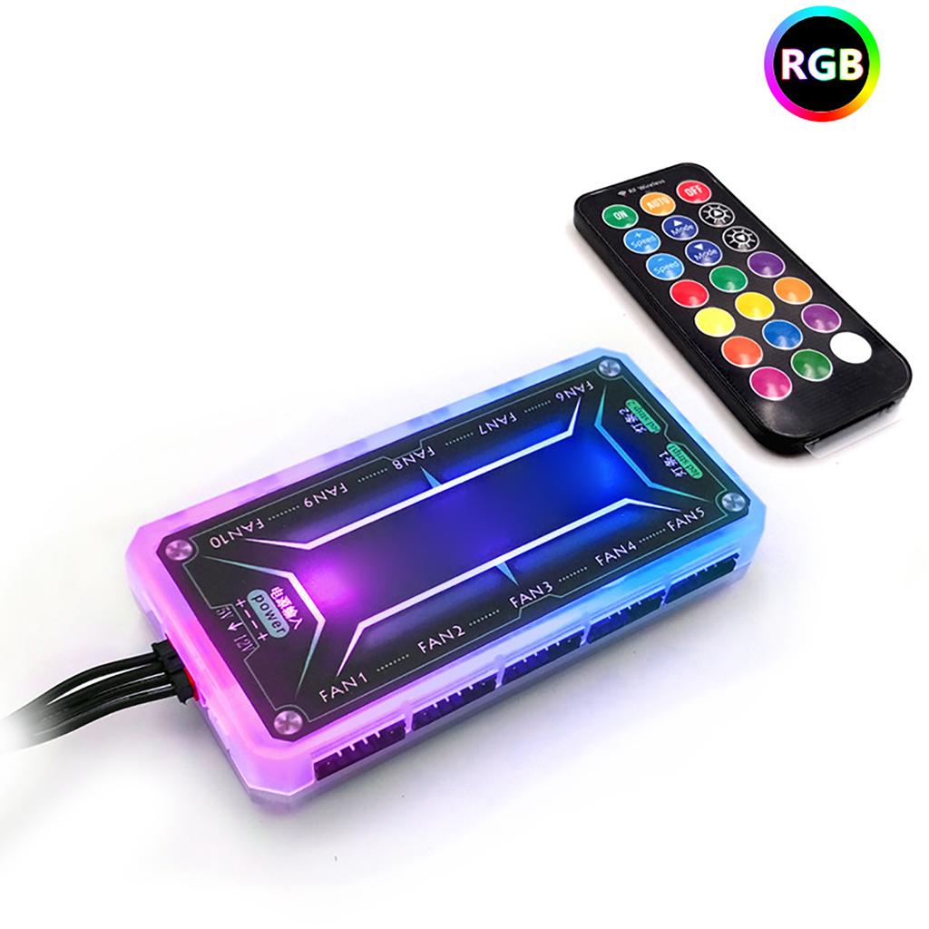 RGB Case Fan Motherboard Controller Strong Penetration Music Sensoring Rhythm ABS RGB Motherboard