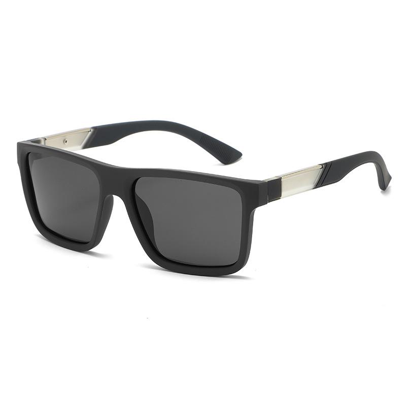 Stylish Polarized Sunglasses for Men Fashionable Square-Frame UV-Protective UV400 Shades Eyewear High-End Classic Driving Shades