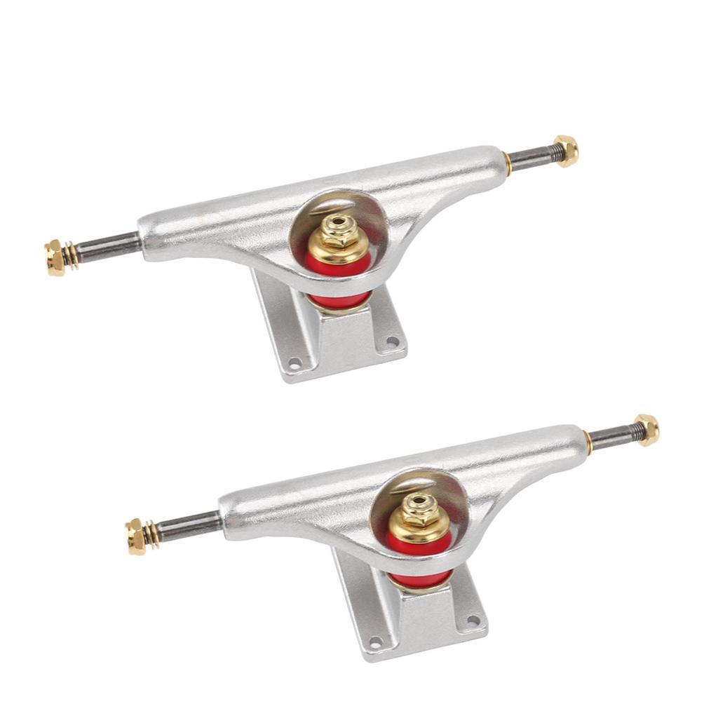 2pcs 5.5in Hollow Skateboard Trucks Aluminium Alloy Shock Absorbing Skateboard Bridges