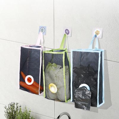 Handige Keukenopbergzak Afvalzakdispenser Wandmontage Keukendecoratie Organizer Plastic Rooster Huis Boodschappenopbergzakken