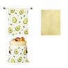 Reusable Beeswax Bread Bags Beeswax Coated Large Capacity Sourdough Bread Bags Freshness Preservation Lock Closure