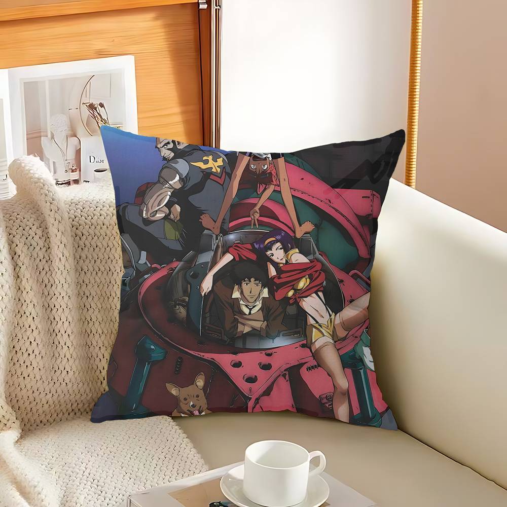 C-Cowboy B-Bebop Anime Pillow Gift Home Office Decoration Pillow Bedroom Sofa Car Cushion CoverPillow Case