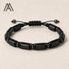 Amazing Jewelry Black Iron Rough Column Charm Bracelet Masculine Protection Amulet Classic Style Spacer Made in China