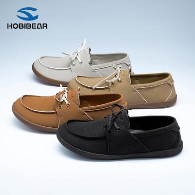 HOBIBEAR Unisex Wide Toe Loafers Barefoot Zero Drop Shoes for Womens &Men's Paul Minimalist Casual Walking Shoes Slip Comfortable Flex Sole