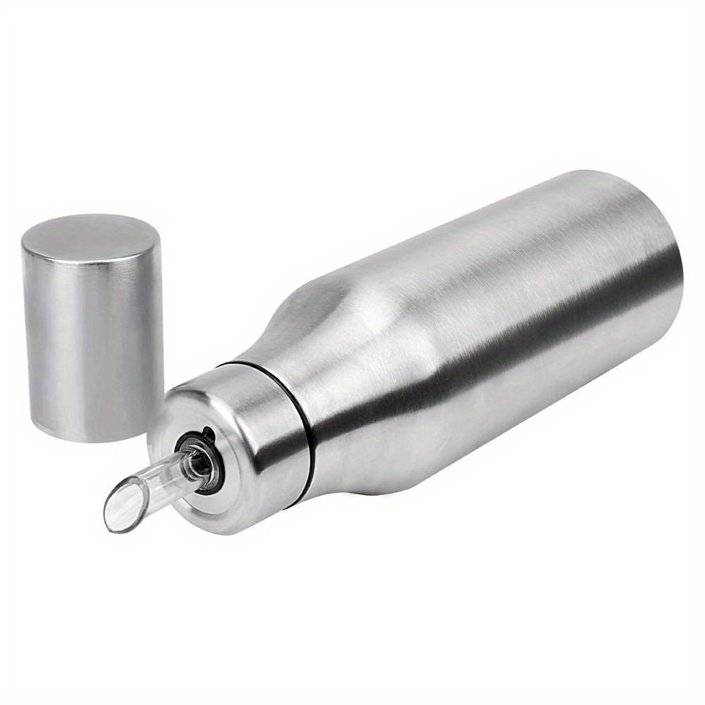 

1 шт. 750 мл Диспенсер для масла Нержавеющая сталь Кухонные принадлежности Герметичный Прочный Соусник Бутылка для соевого соуса Оливкового масла Масленка серебряный