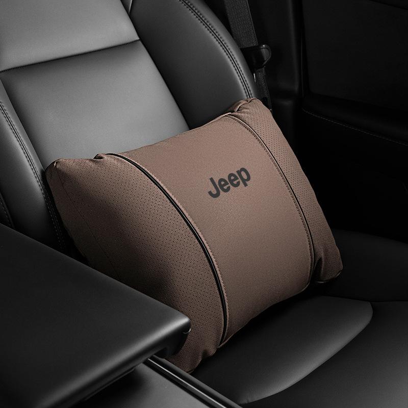 Headrests Waist Cushion Neck Pillow for Jeep Free Light Hero Compass for Wrangler Grand Cherokee Car Travel Comfort Accessories AMZ1