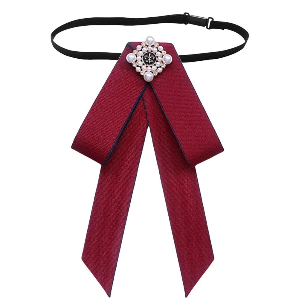 Vintage Style Bow Tie Brooch Collar Flower Ladies Jewelry Vintage Bow Tie  British Girls